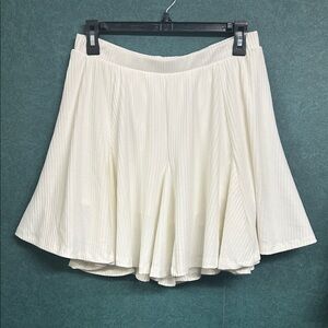 NWT XL White Birch Textured Skater Skort
